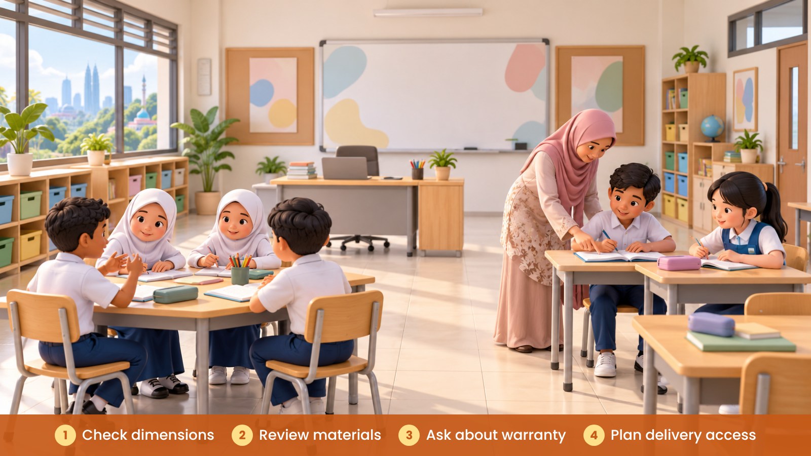 Classroom Furniture: What Schools Should Check Before Buying: Check dimensions, Review materials, Ask about warranty, Plan delivery access