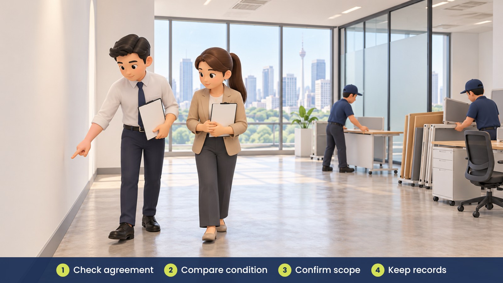 Ending an Office Lease: What Reinstatement Means for Tenants: Check agreement, Compare condition, Confirm scope, Keep records