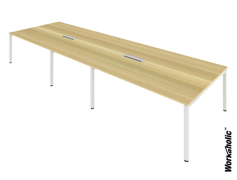 Workaholic™-one-series-4800W-straight-meeting-table-maple-oak_white