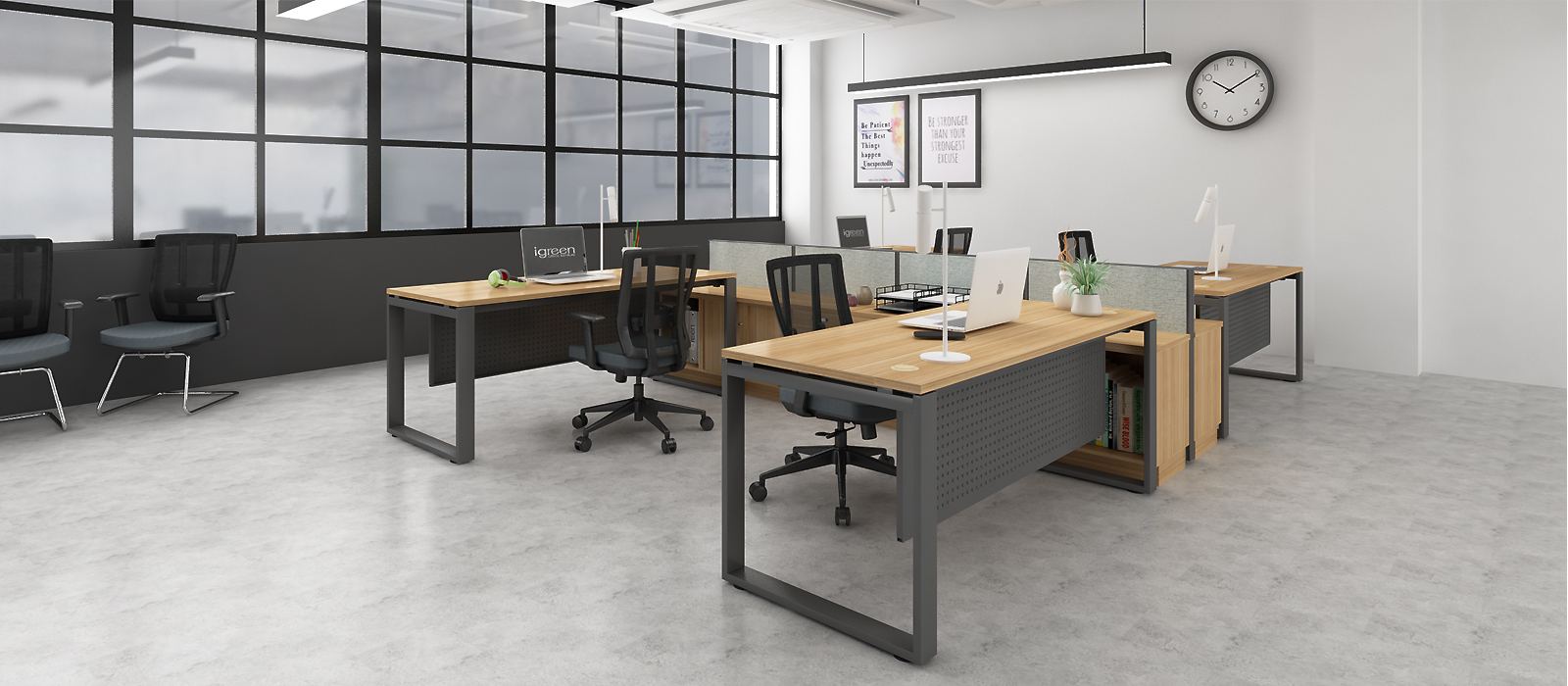 Quattro-series-executive-single-desk_dark-grey