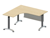 Tender Series Design Maple L-Shape Office Desk Malaysia