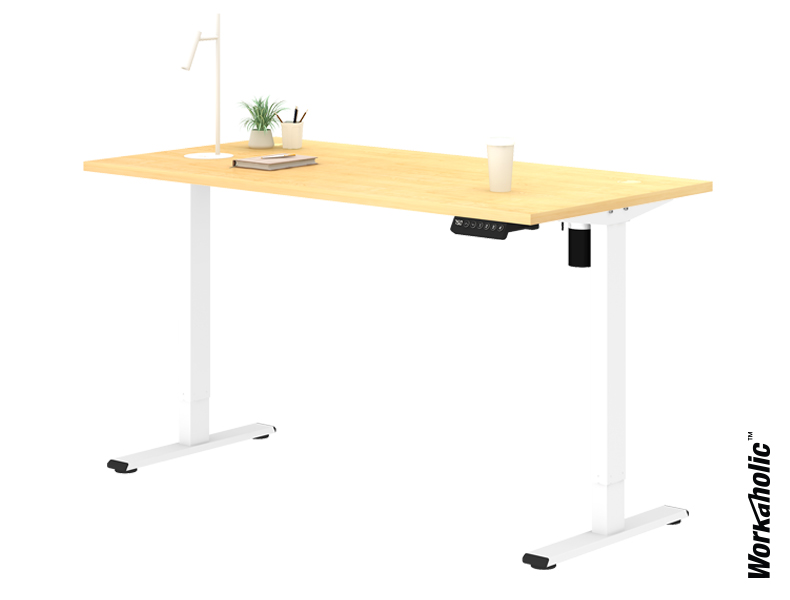 Flexispot-Value-Height-Adjsutable-Standing-Desk-EF1-Maple-White