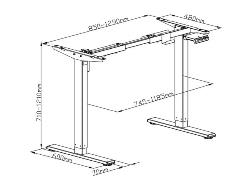 Flexispot-Value-Height-Adjustable-Standing-Desk-EF1-Dimension
