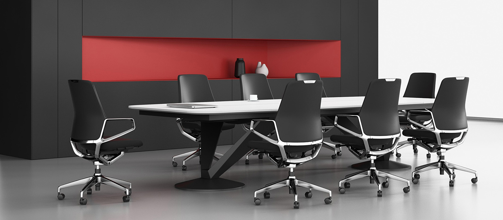Workaholic™ Premium Arico leather chair - Meeting room