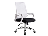 Elastic Series White Executive Medium Back Nylon Chair Malaysia