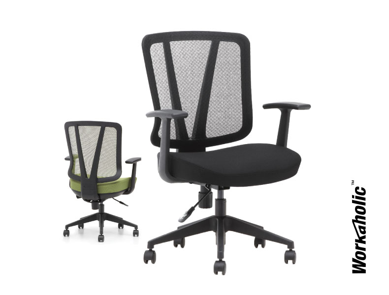 Workaholc™-i-Wasp-Mesh-Seating-Ergonomic-Chair-Black