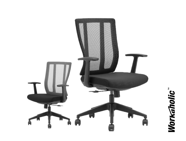 Workaholc™-i-Hyper-Mesh-Seating-Ergonomic-Chair-Without-Headrest-Slanted-Front-View
