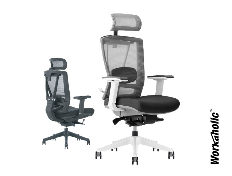 Workaholc™-Ergochair2.0-Pro-Mesh-Seating-Ergonomic-Chair-Slanted-Front-View