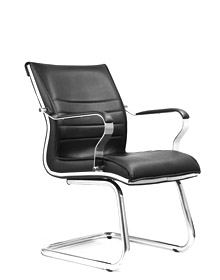 Benjamin Visitor Cantilever Leg Leather Chair Malaysia