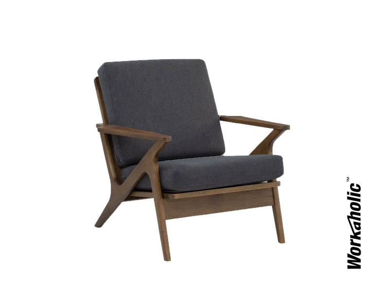 Workaholc™-Chiaki-Lounge-Chair-Premium-Sofa-1-Seater-Slanted-Front-View