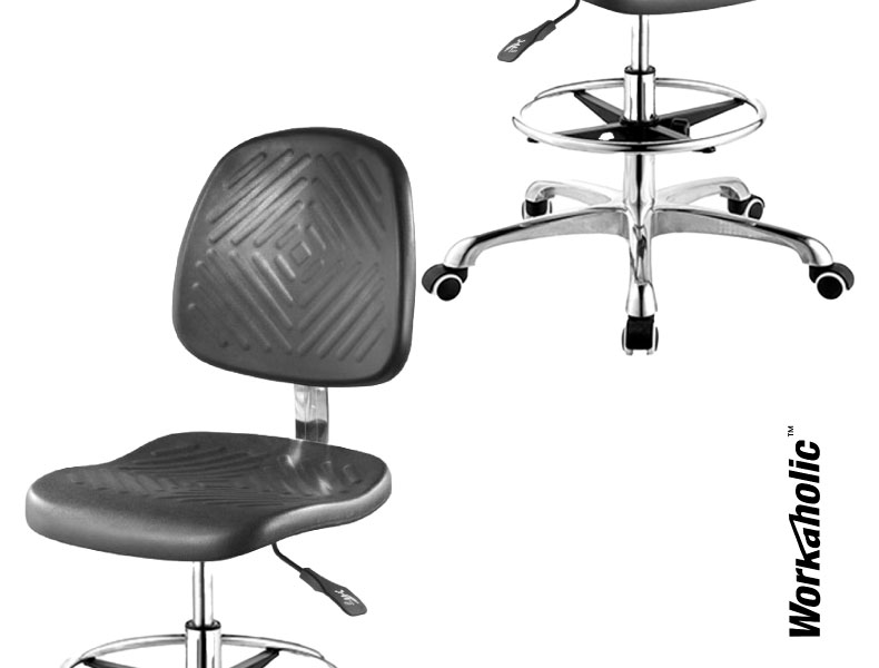 Workaholic™-C-LAB03-FR-Lab-Chair-Height-Adjustable-and-Movable-with-Castors
