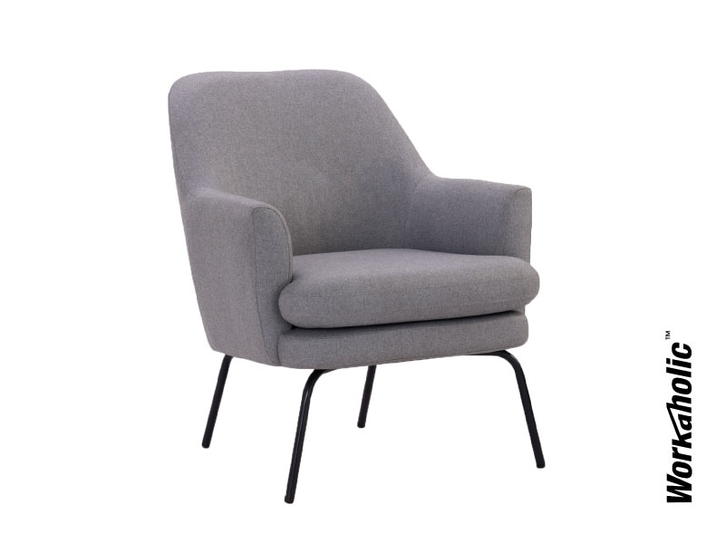 Workaholic™-Ryou-Side-Seating-Grey-Slanted-Front-View