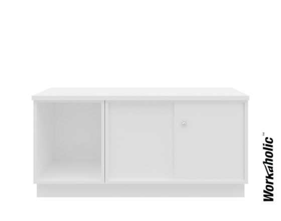 Workaholic™ 1200MM Width Cabinet Set Open Shelf + Sliding Door