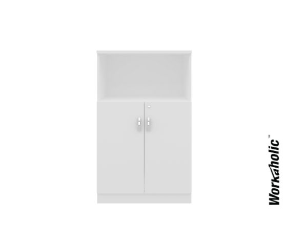 Workaholic™ 1310H Medium Cabinet Swing Door+ Open Shelf