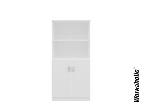 Workaholic™ 1710H Medium Cabinet Swing Door + Open Shelf