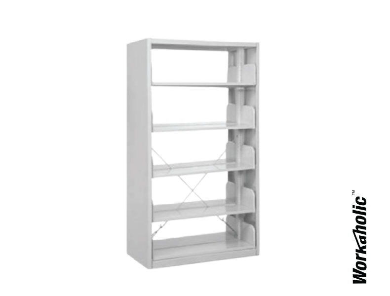 Workaholic™ Steel Storage 5 Level Library Shelf With Frame