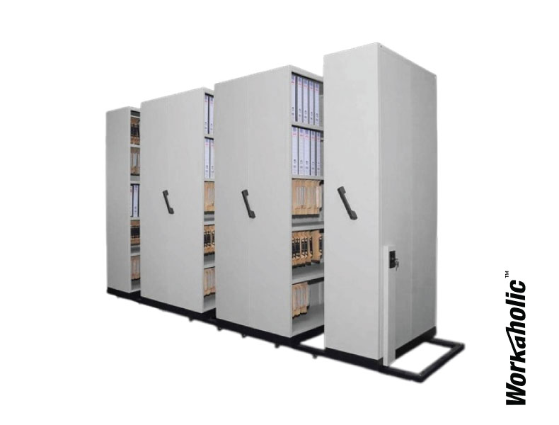 Workaholic™ Steel Storage 6 Bay Mobile Compactor