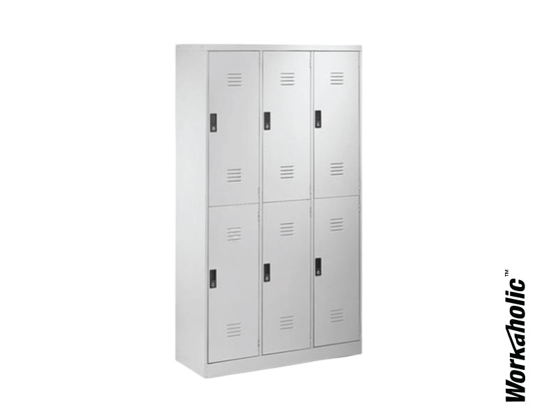 Workaholic™ Steel Storage 6 Compartment Steel Locker (1)