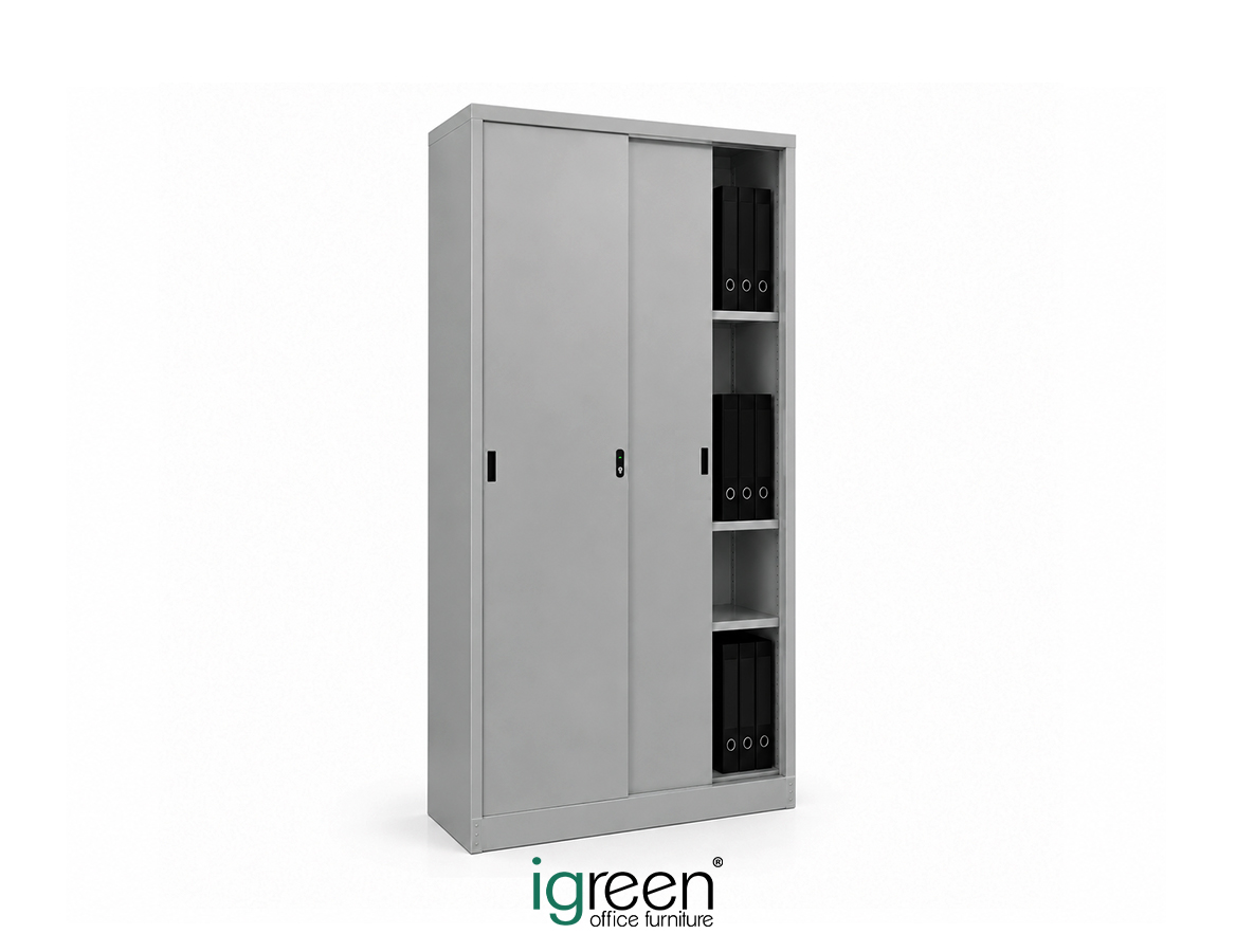 Workaholic™ Steel Storage High Cabinet Sliding Door