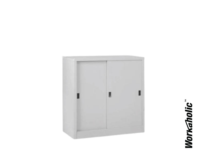 Workaholic™ Steel Storage Low Cabinet Sliding Door