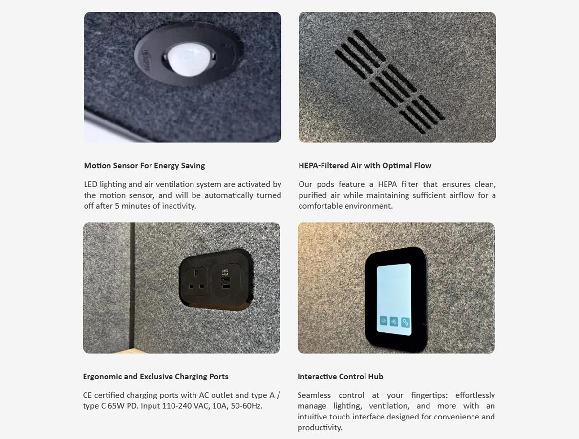 Igreen©-Winning-office-phone-booth-acoustic-soundproof-pod-private-meeting-room-privacy-space-interior-feature